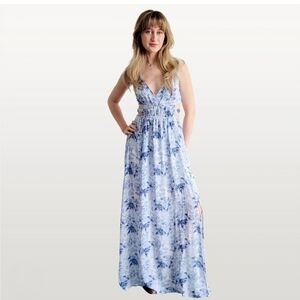 1412 Floral Cutout Maxi Dress - Size XS